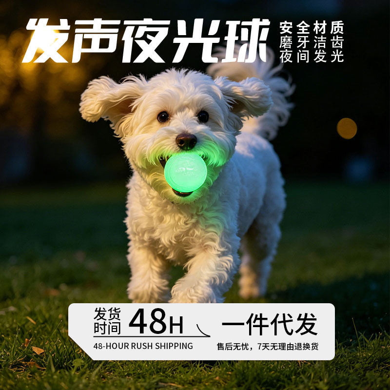 宠物用品5cmC型球中小型犬柯基泰迪磨牙嗅闻玩具投放互动
