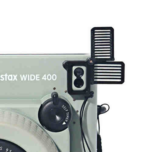 适用富士wide400曝光神器拍立得配件instax wdie 400宽幅相机三重遮光曝光器补光器一体式零配件拍立得挂绳