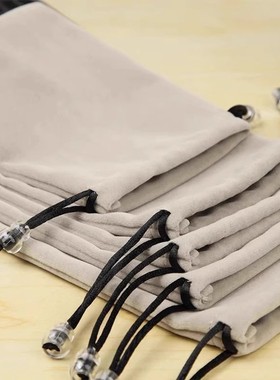 手机收纳袋充电宝保护套绒布袋适用罗马仕倍思华为小米移动电源收纳包耳机数据线硬盘袋子便携束口数码收纳袋