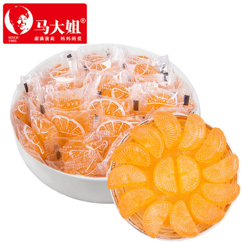 马大姐河北桔子糖水果糖