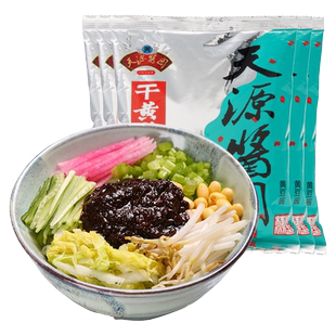 六必居天源酱园干黄酱350gX5豆瓣黄酱拌面老北京炸酱卤肉干黄豆酱