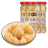 六必居桂花糖蒜290gX3白糖蒜甜蒜罐装 腌泡火锅大蒜头瓣下饭菜火锅