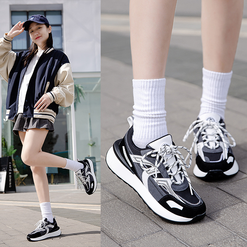 白鹿/fashion显脚小老爹鞋女鞋秋冬新款情侣鞋运动鞋学生增高休闲