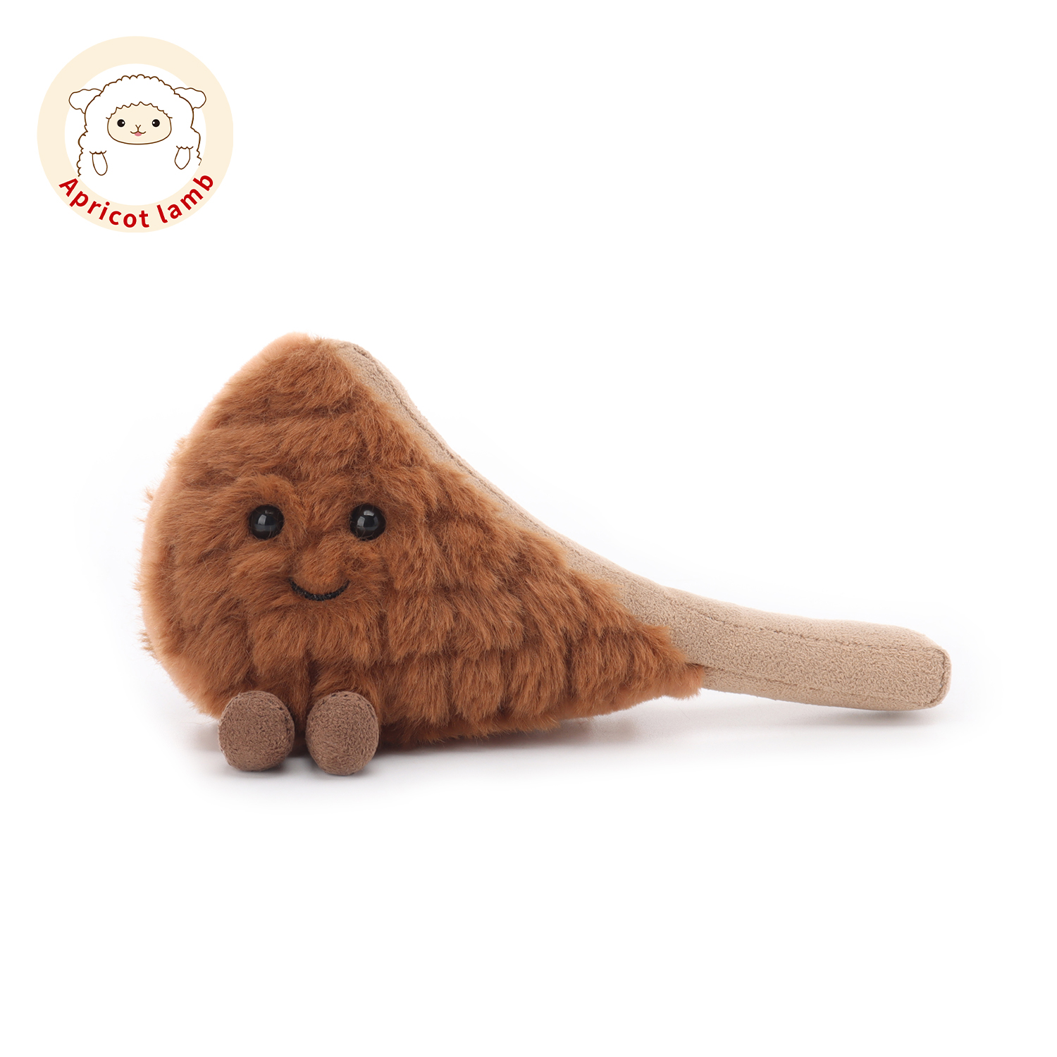 瑞可羊战斧牛排可爱毛绒玩具