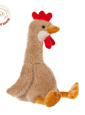 Apricot lamb小麦貂公鸡毛绒玩具可爱儿童生日礼物布玩偶公仔娃娃