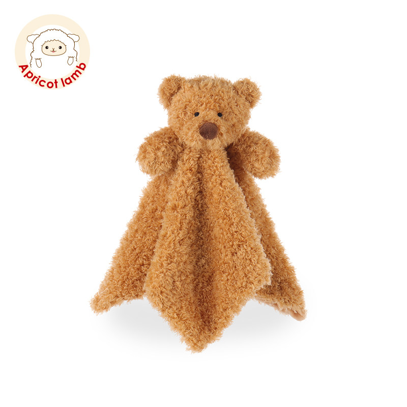 瑞可羊蜜桃绒小熊安抚巾婴儿可入口宝宝睡眠安抚公仔玩偶毛绒玩具,玩具/童车/益智/积木/模型,手偶/安抚玩偶,淘宝优惠券,粉丝福利购,淘宝优惠卷