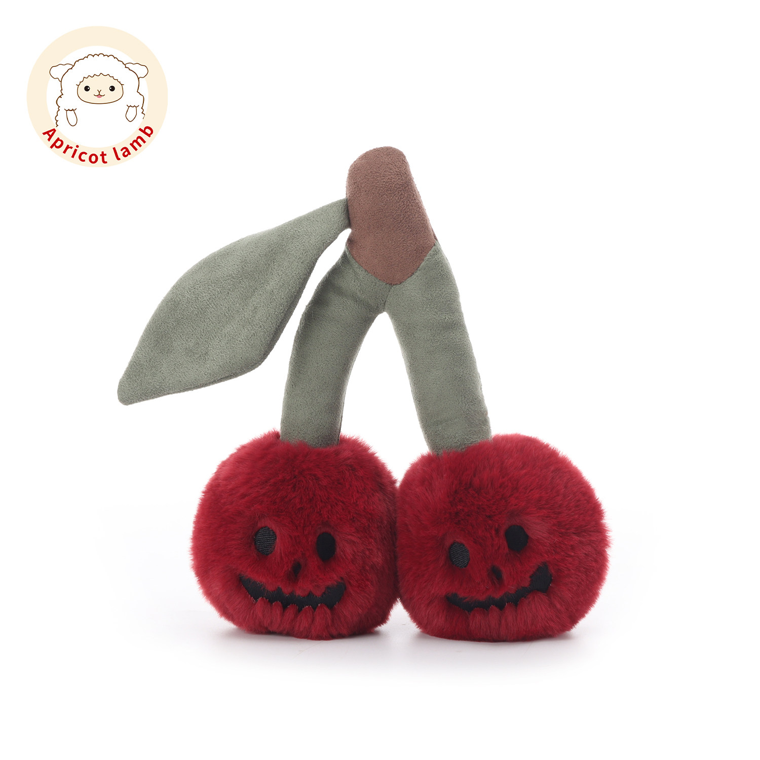 Apricot Lamb瑞可羊骷髅樱桃毛绒玩具生日礼物万圣节水果玩偶公仔