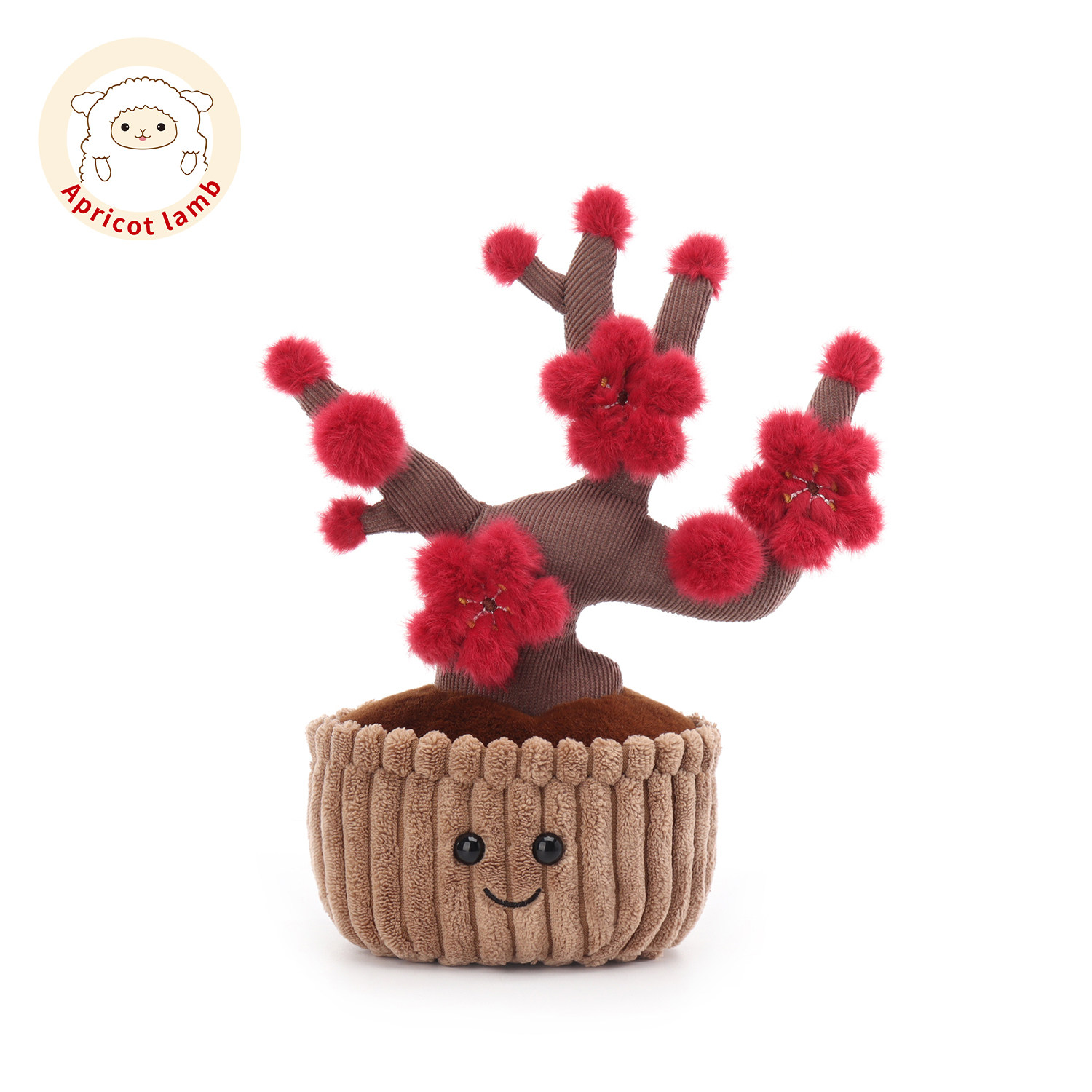 Apricot Lamb瑞可羊梅花盆栽毛绒玩具安抚玩偶公仔男女孩生日礼物,玩具/童车/益智/积木/模型,毛绒/玩偶/公仔/布艺类玩具,淘宝优惠券,粉丝福利购,淘宝优惠卷
