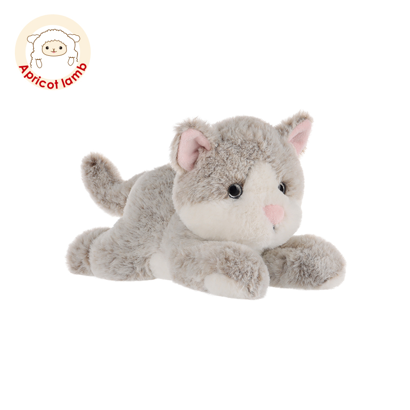 Apricot lamb白色小猫毛绒玩具可爱公仔生日礼物安抚玩偶仿真娃娃