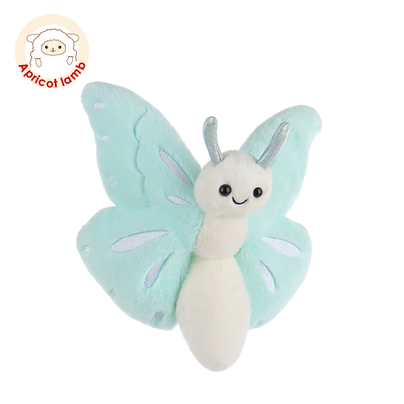 Apricot lamb自由蓝蝴蝶毛绒玩偶可爱毛绒玩具生日礼物娃娃公仔