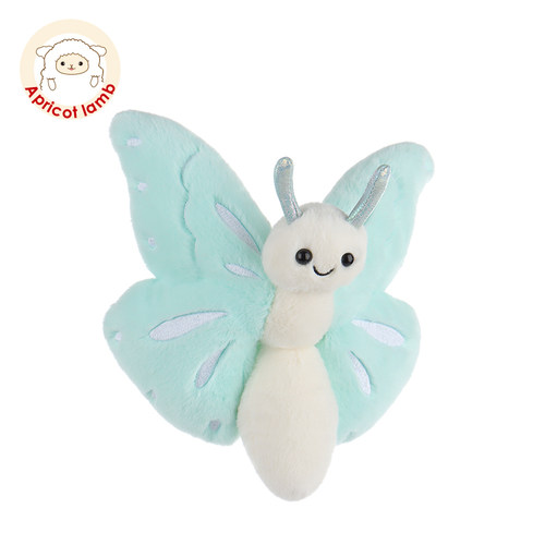 Apricot lamb自由蓝蝴蝶毛绒玩偶可爱毛绒玩具生日礼物娃娃公仔