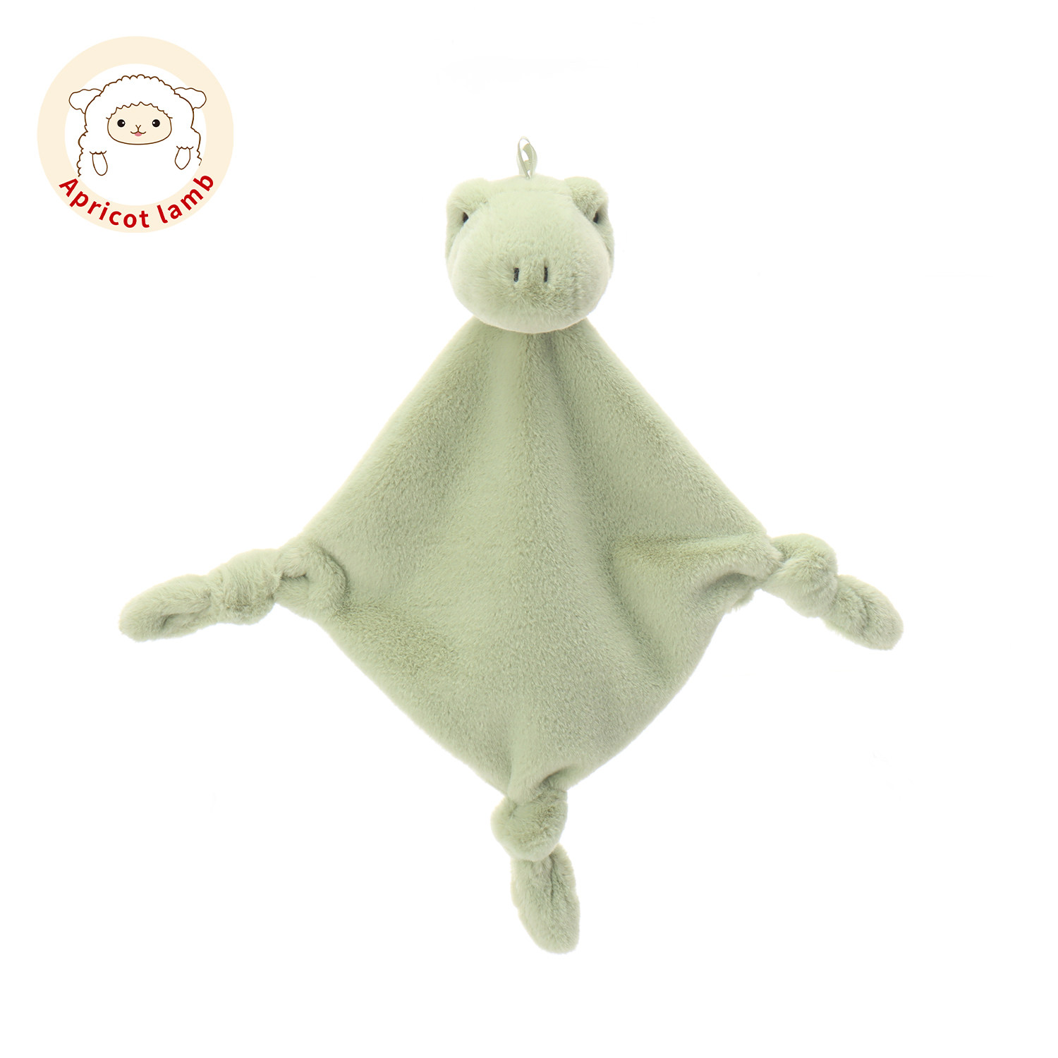 Apricot Lamb瑞可羊恐龙方形安抚巾婴儿毛绒睡眠玩具入口安抚巾