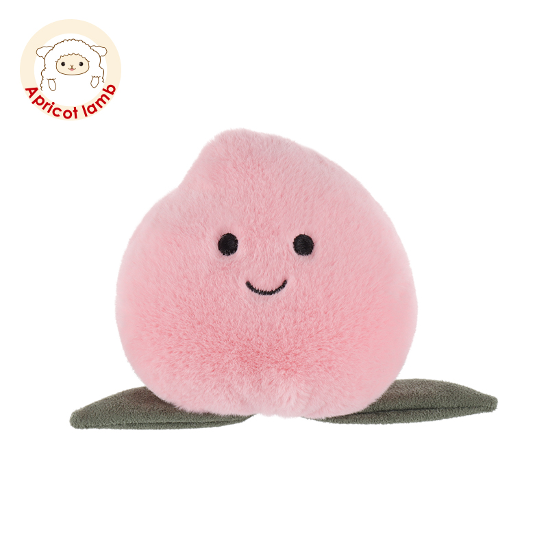 Apricot lamb甜美水蜜桃毛绒玩具可爱儿童生日礼物水果玩偶公仔