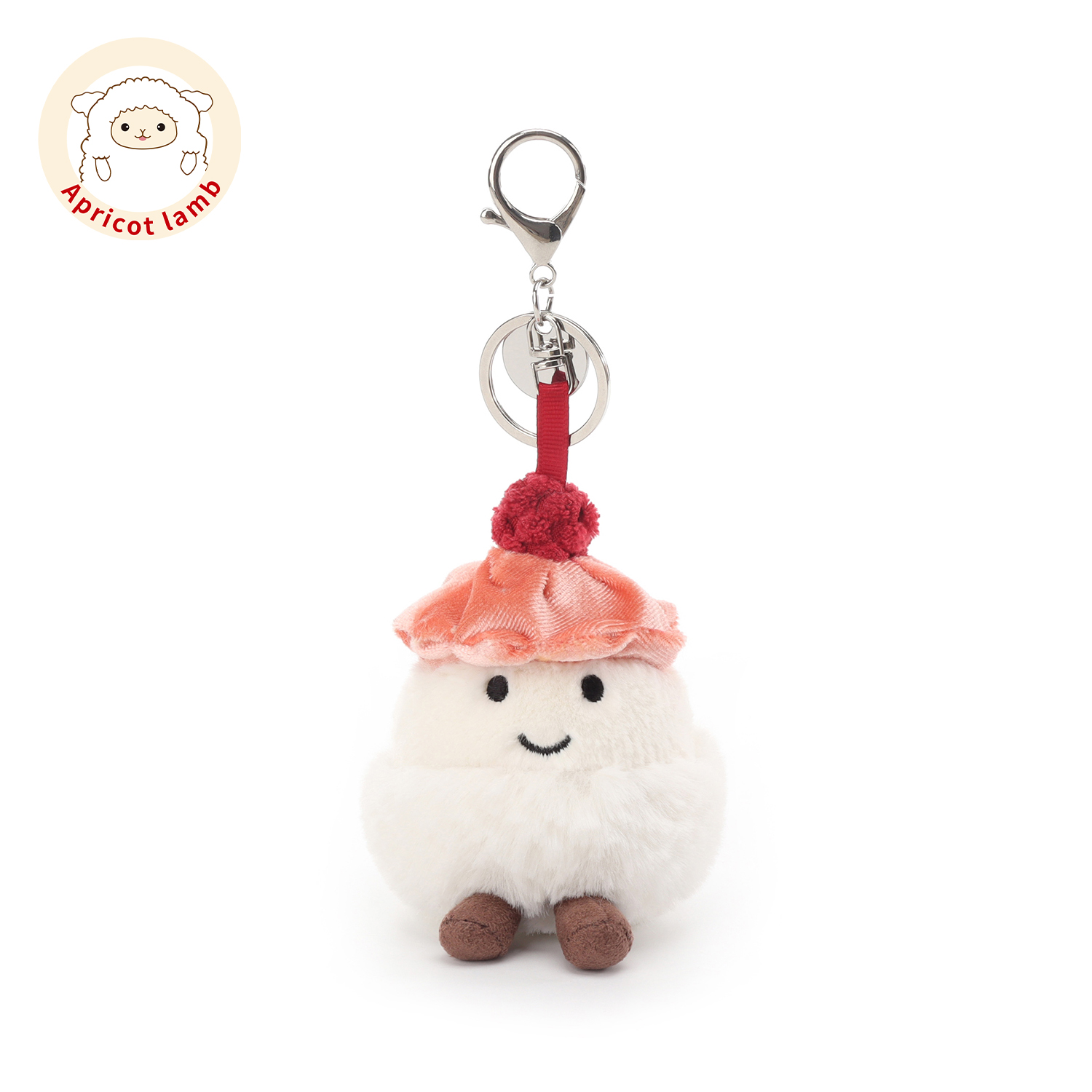瑞可羊树莓雪媚娘钥匙扣包包挂饰
