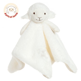 宝宝安抚巾婴儿哄睡毛绒玩具可咬布偶 睡眠安抚小羊公仔布娃娃
