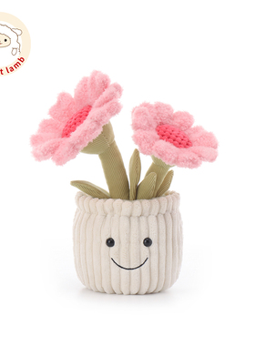 Apricot lamb太阳花盆栽玩偶睡觉抱公仔毛绒玩具娃娃生日礼物女生