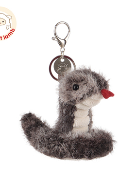 Apricot Lamb邪恶毒蛇书包挂件公仔女生钥匙扣可爱玩偶毛绒车挂饰