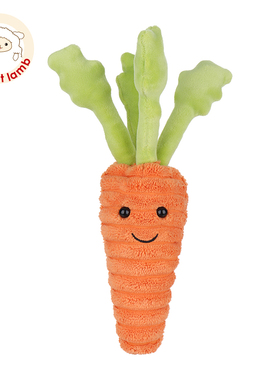 Apricot lamb鲜美胡萝卜毛绒玩具可爱儿童生日礼物宝宝玩偶公仔