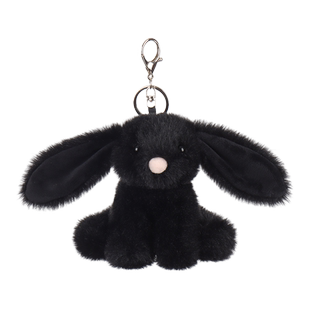Apricot Lamb黑色小兔子书包挂件公仔女生钥匙扣可爱玩偶包包挂饰