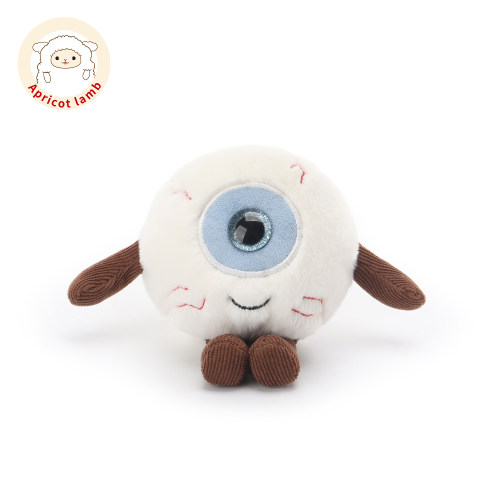 Apricot Lamb瑞可羊活力眼球毛绒玩具儿童生日礼物抱枕玩偶公仔