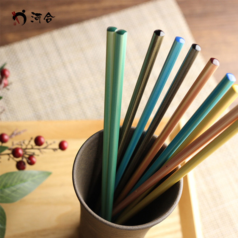 日本进口河合kawai竹筷子一人一筷高档防滑防霉耐高温洗碗机专用