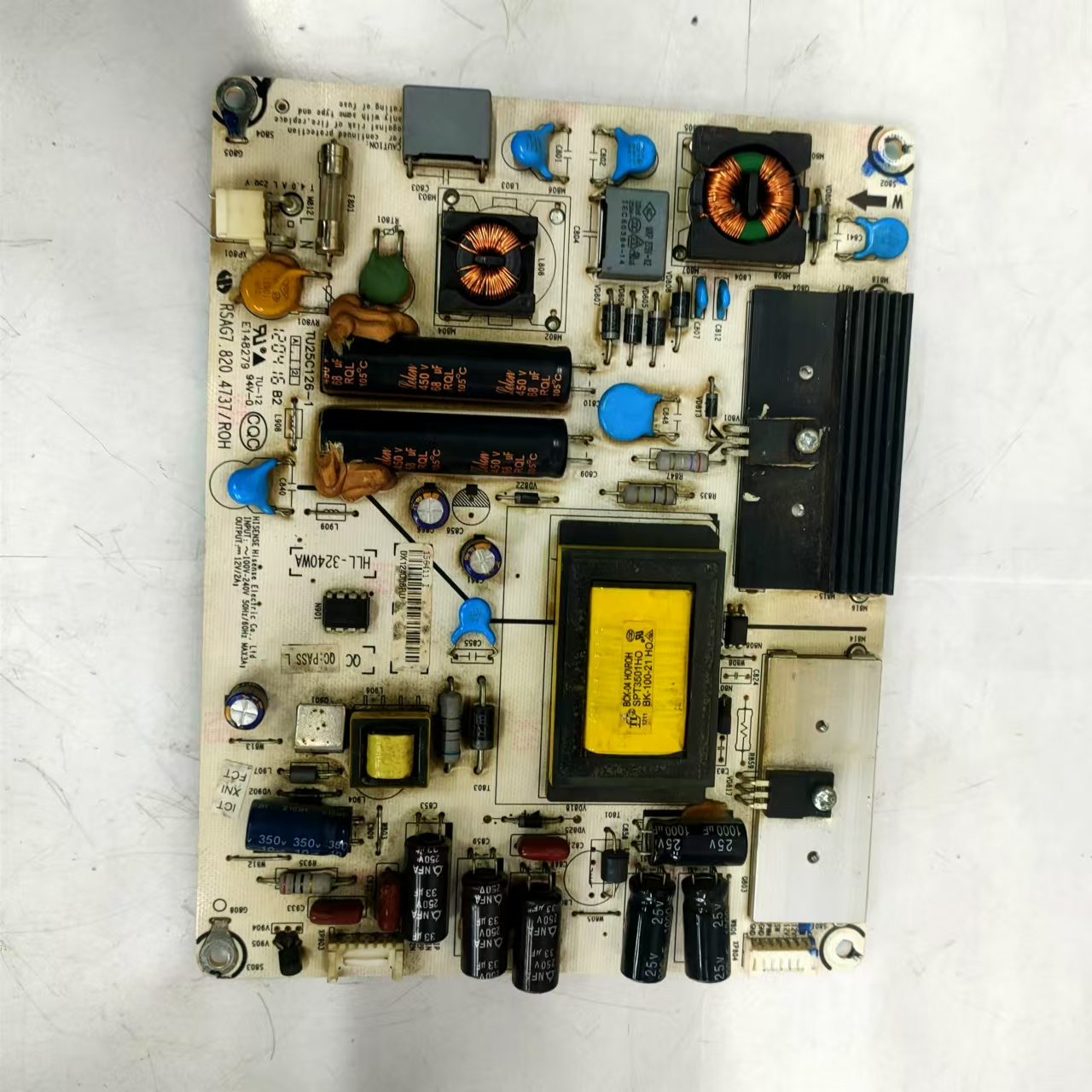 原装海信LED39K300J电源板RSAG7.820.4737HLL-3240WA 4 7针双电容