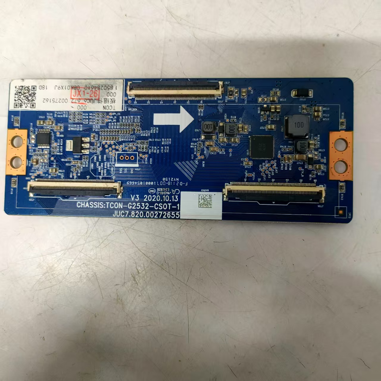 原装拆机长虹 55Q7S逻辑板JUC7.820.00272655 TCON-G2532-CSOT-1