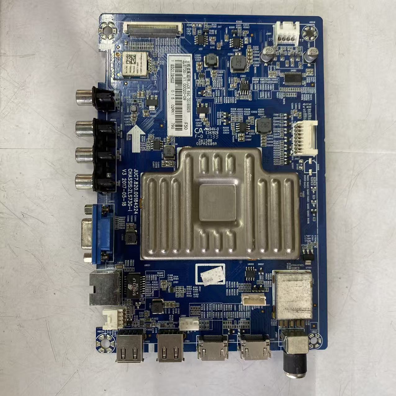 原装拆机长虹55U1主板JUC7.820.00184524屏C550U16-E2-H