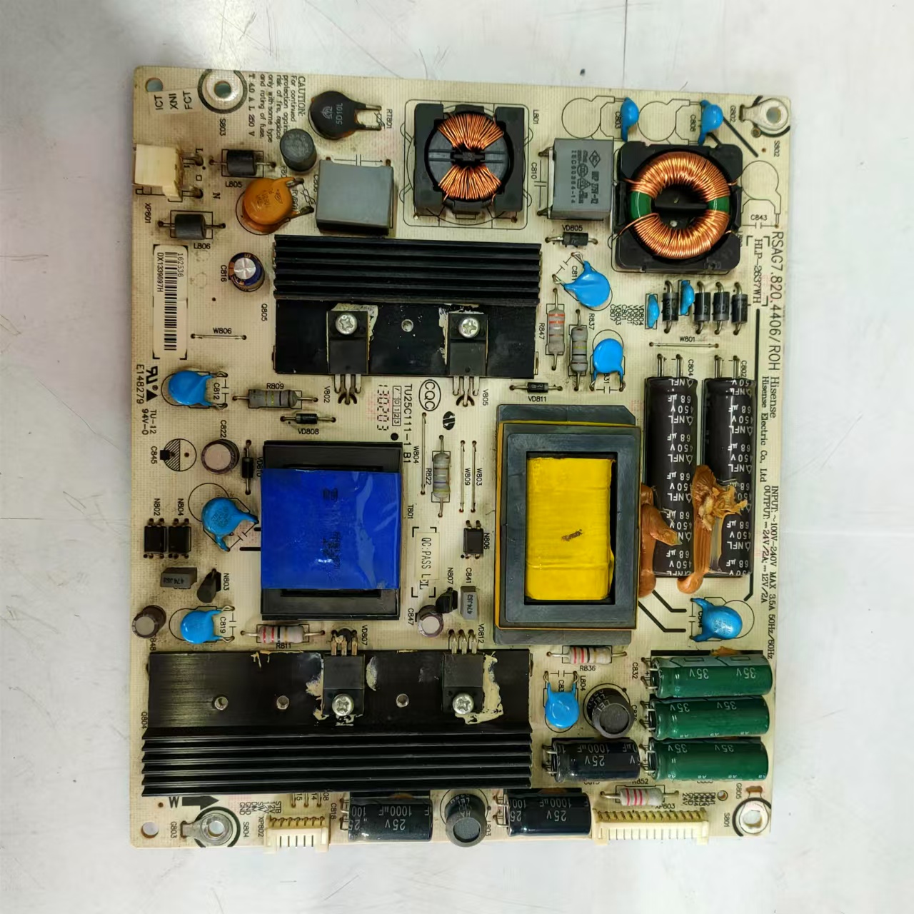 原装海信LED39K300J电源板RSAG7.820.4406 HLP-2637WH双电容 7 14