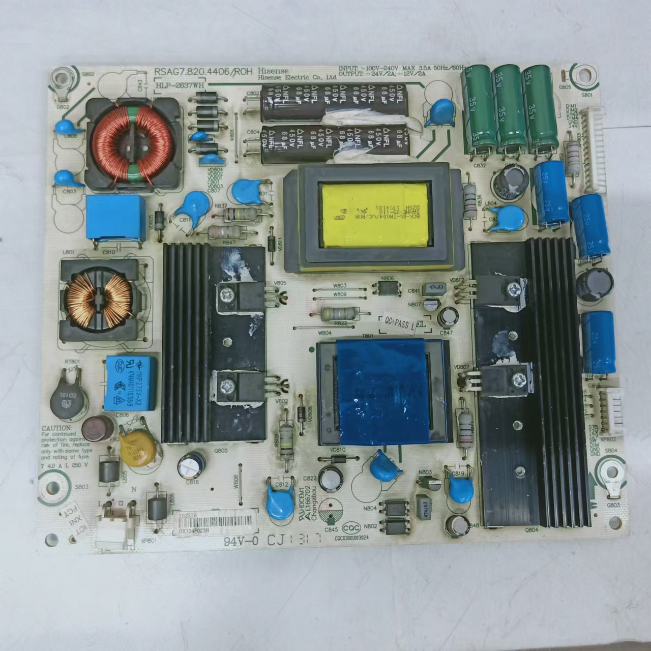 原装海信LED39K310X3D电源板RSAG7.820.4406 HLP-2637WH 7针14针