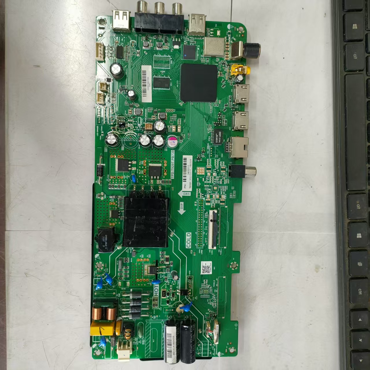 原装拆机海尔LE43M31主板TPD.T920T.PB739 屏 72001165YT 1165YT