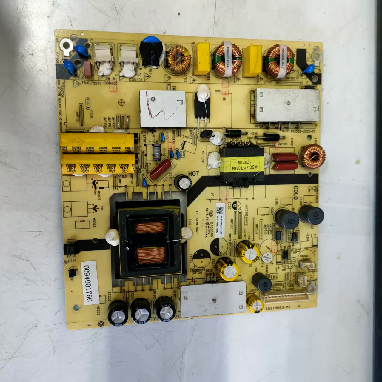 原装拆机海尔LS49A51 LQ55AL88M电源板TV5502-ZC02-01 0094001766