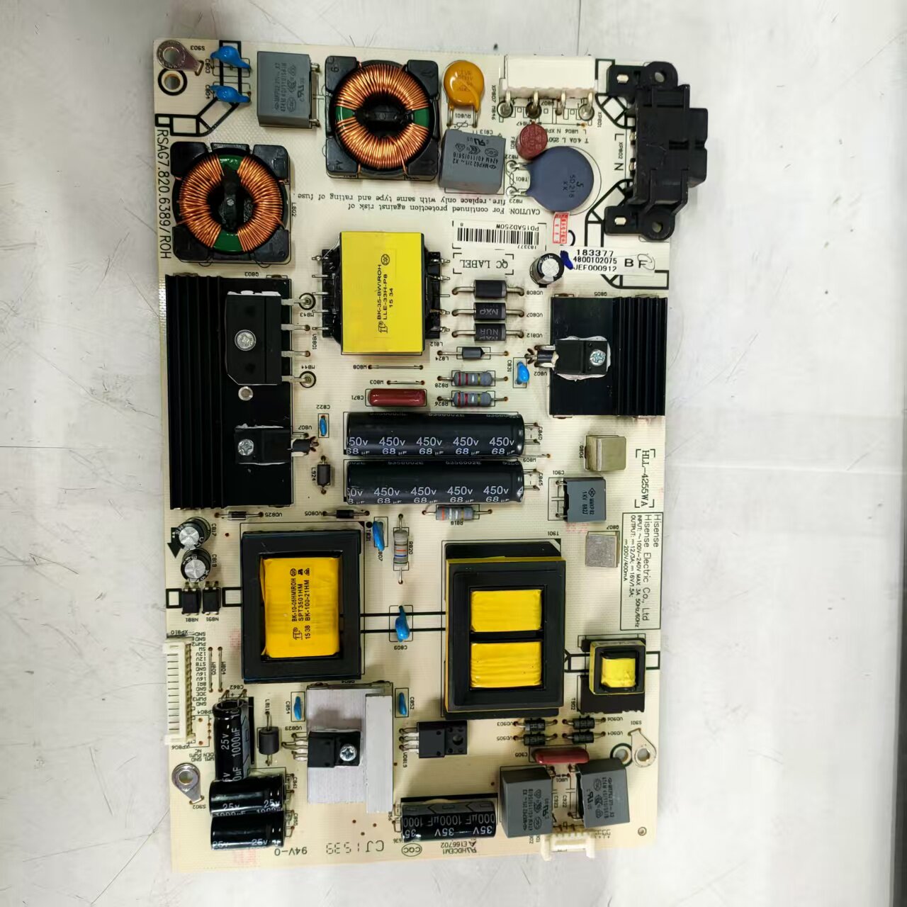 原装拆机海信LED43K300U电源板RSAG7.820.6389 4 14针 双电容