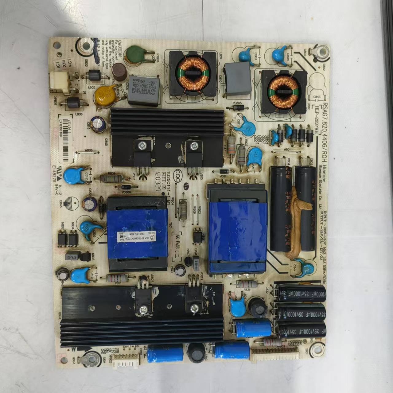 原装海信LED39K310X3D电源板RSAG7.820.4406 HLP-2637WH 7针14针