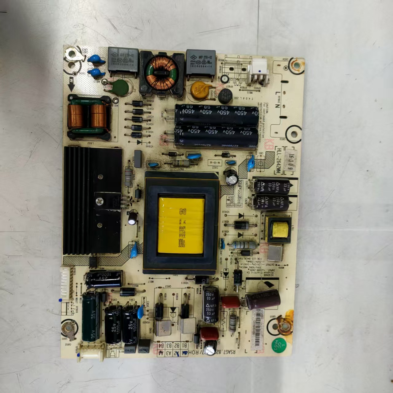 原装拆机海信LED42K370电源板RSAG7.820.5737 4针10针 双电容