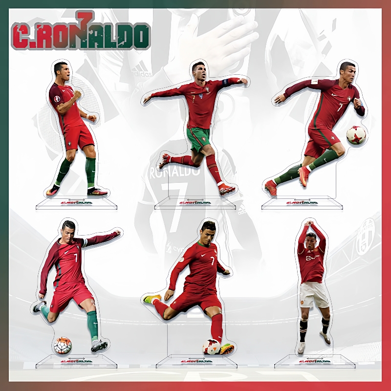 C罗亚克力大立牌 高约16cm明星周边摆件球星饰品 可分销定 制