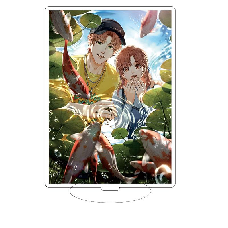 动漫周牌边亚克 力立 光与夜之恋萧逸 陆沉 摆件创意校园装饰 品