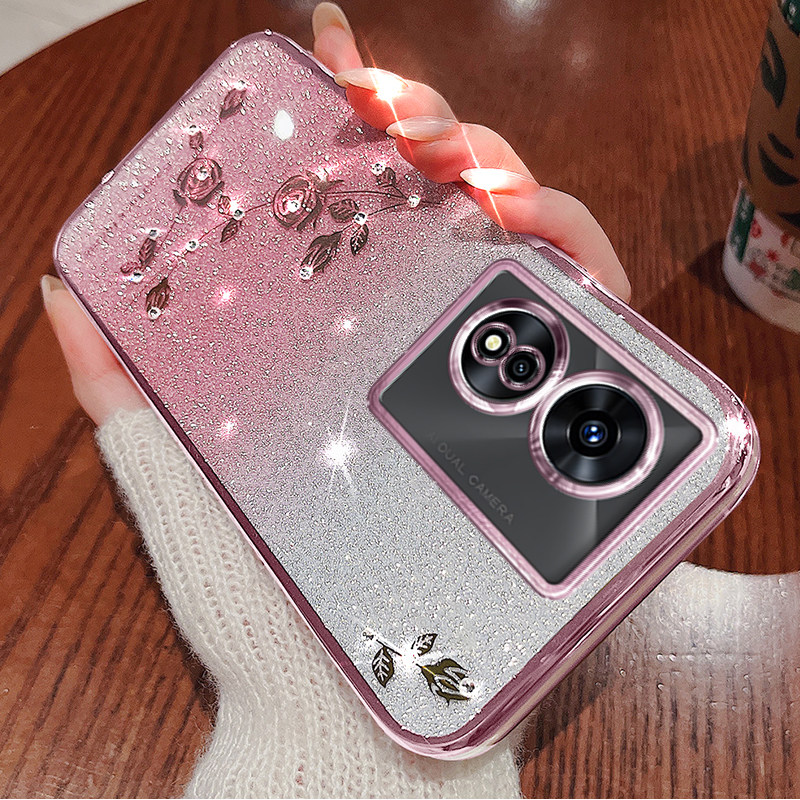 OPPOA97手机壳高端透明电镀保护套适用oppoa97新款镶钻