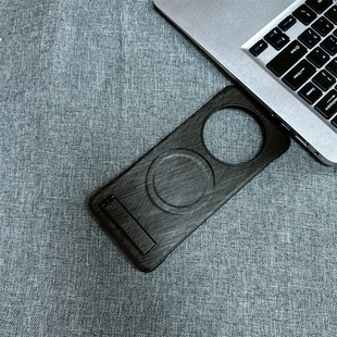 荣耀X60手机壳新款金丝纹无边框创意简约硬壳适用HONORX60Pro高级感磁吸充电商务时尚个性支架超薄防摔保护套