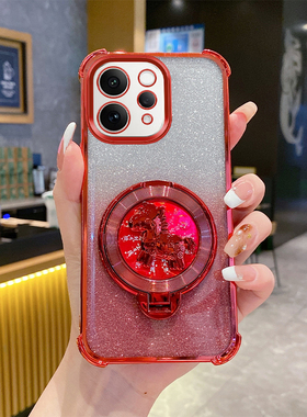 vivoS50手机壳新年款马上有钱气囊防摔全包软壳5G适用S50ProMini高级感创意旋转陀螺支架超薄简约时尚保护套