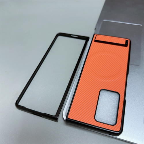 适用三星Zfold2碳纤维纹手机壳