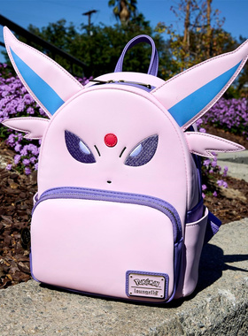 代购Loungefly宝可梦Pokemon太阳伊布限量迷你双肩背包女士痛包