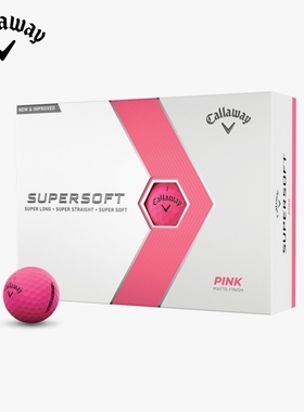 正品代购卡拉威Callaway高尔夫球Supersoft耐磨超软远距离球粉色