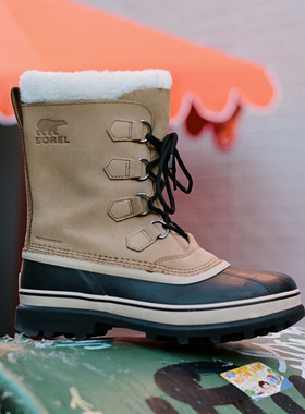 代购SOREL CARIBOU冰熊靴子男鞋户外冬季防水保暖冬靴经典雪地靴