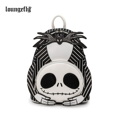 美国代购Loungefly迪士尼圣诞夜惊魂无头杰克迷你背包双肩包痛包