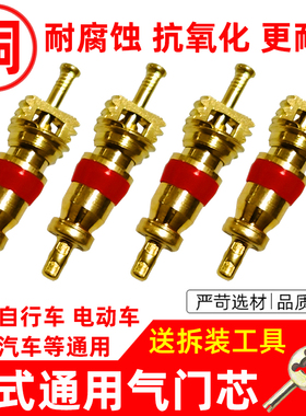 美嘴气门芯山地自行车汽车轮胎气门芯电动摩托车真空内胎扳手工具