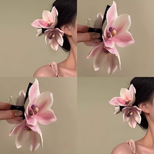 【设计师原创】氛围感玉兰花抓夹