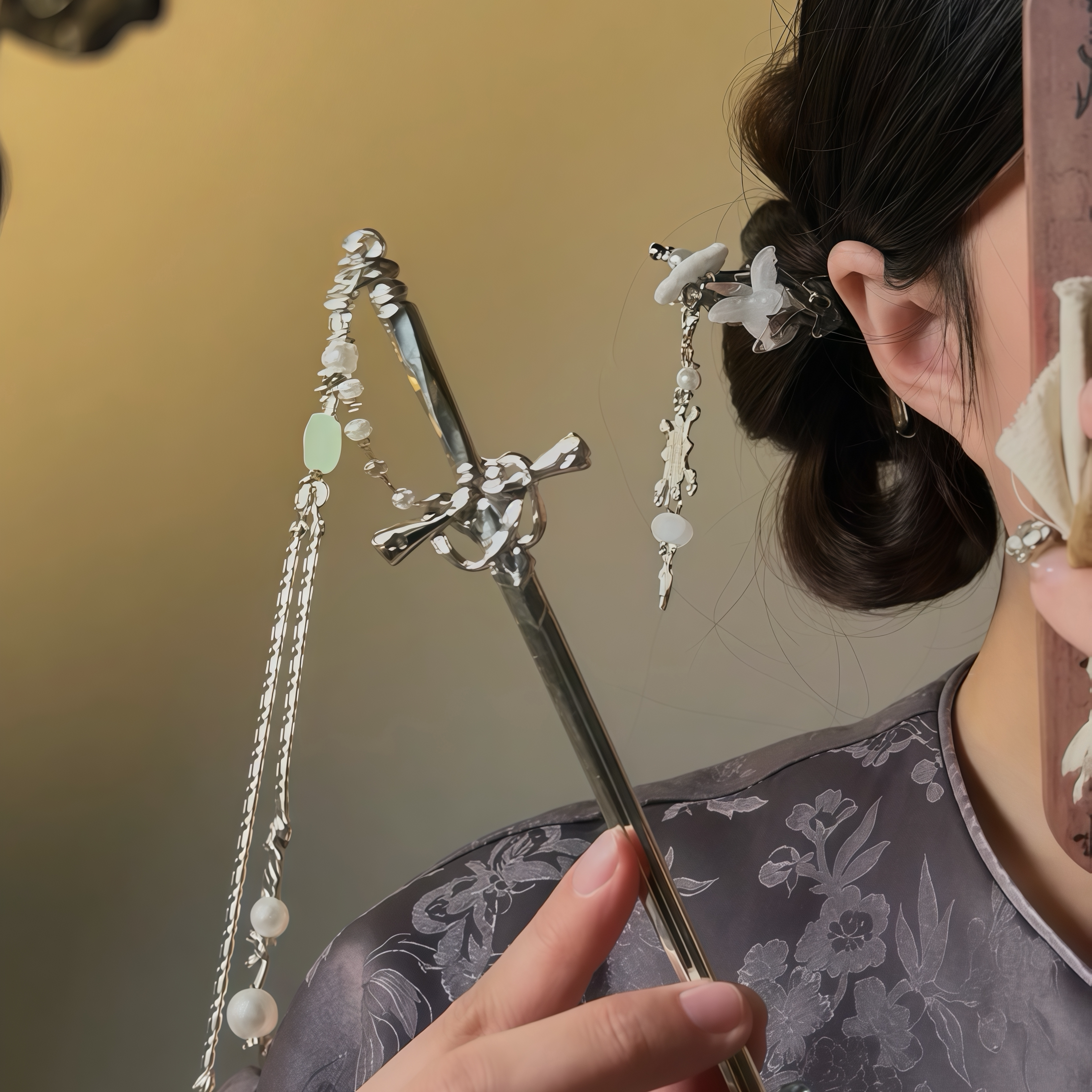 接招吧!古风汉服流苏剑发簪