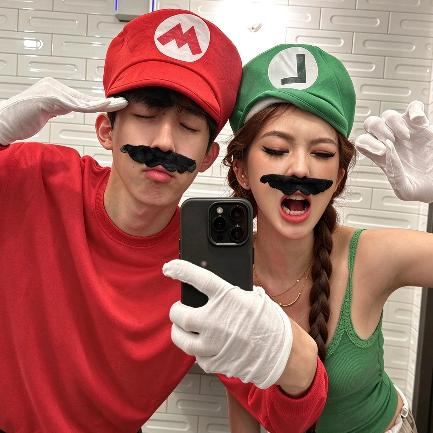 万圣节整蛊cosplay马里奥帽子