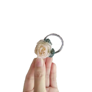 云淡秋空！彩色山茶花发夹！立体雪纺花朵发圈不伤发头饰旅行发卡